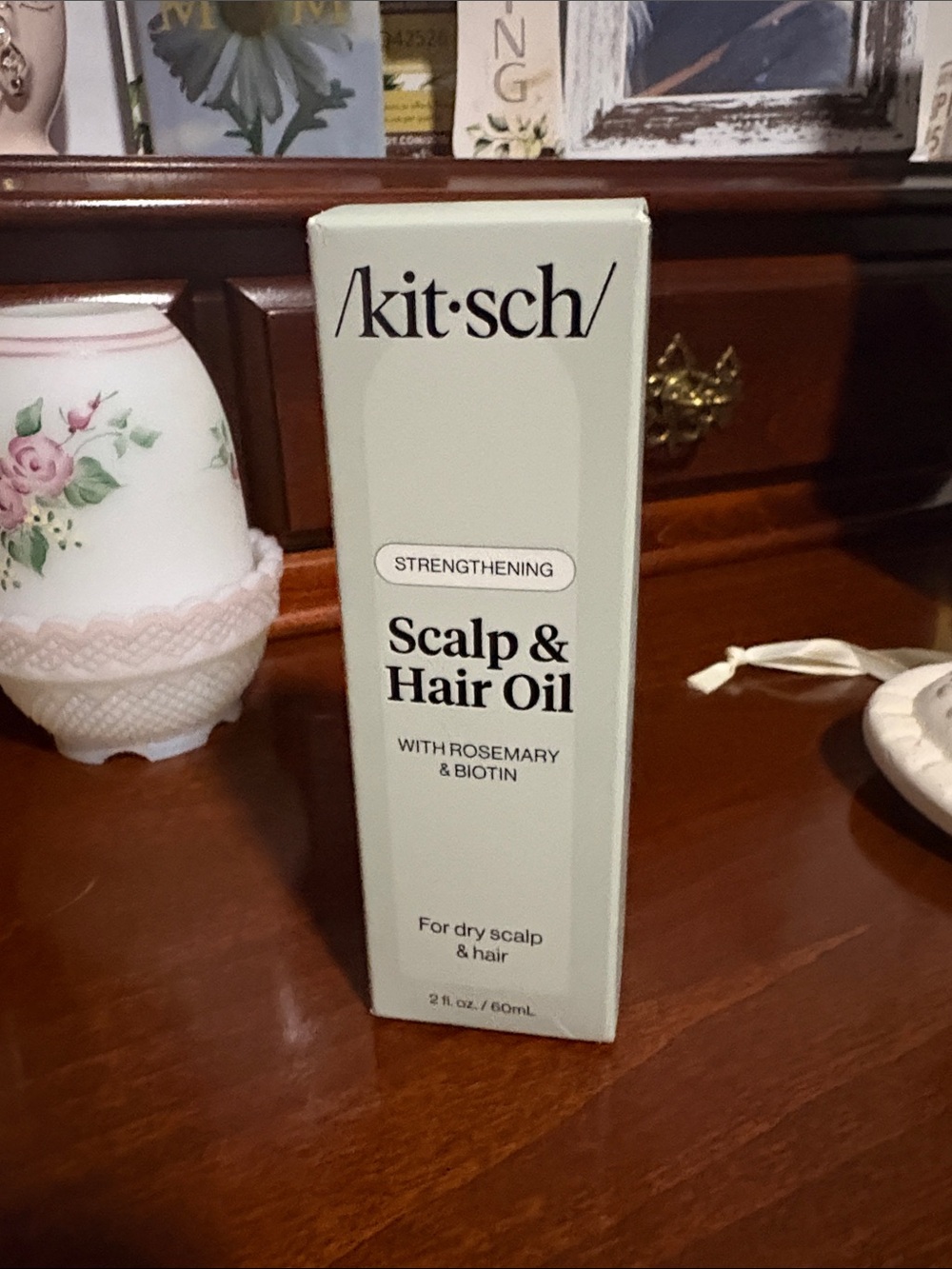 Kitsch Scalp & Hair Oil in Mint Green Box